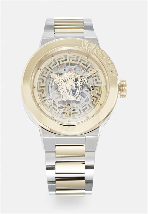 versace unisex watch|versace two tone watch.